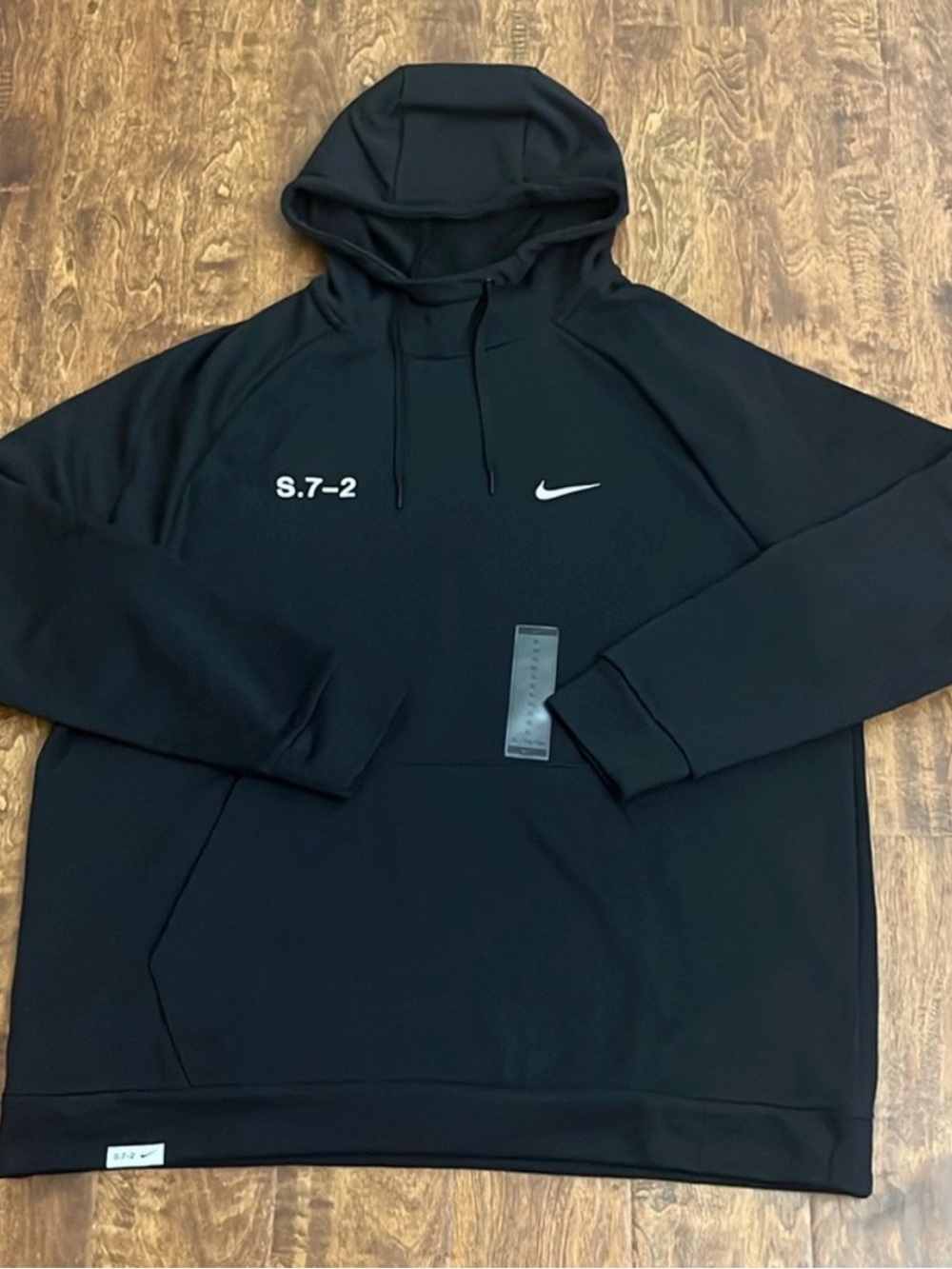 Nike Black S.7–2 Swoosh Pullover Hoodie
